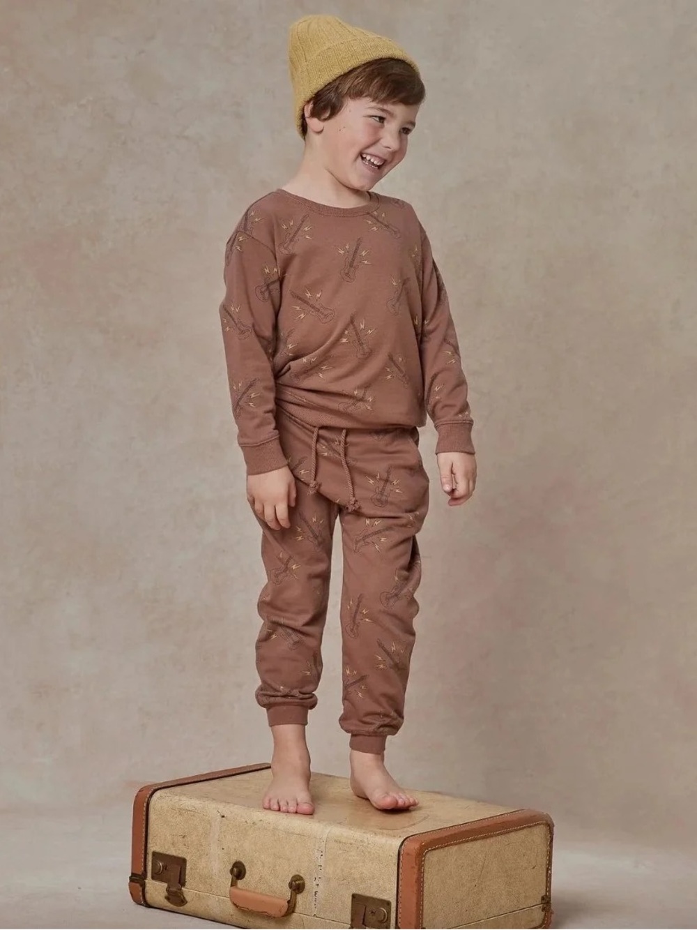 Rylee + Cru Guitar Sweatshirt & Jogger Set for baby- Size 6-12 month